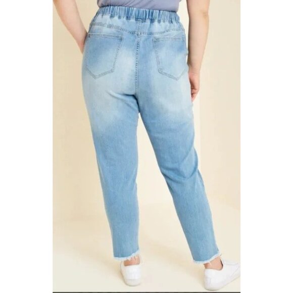 Hayden Lightwash Distressed Jeans - Picture 2 of 10